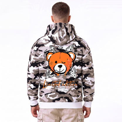 Hoodie Camo Limited Edition — Beige/Orange, dos
