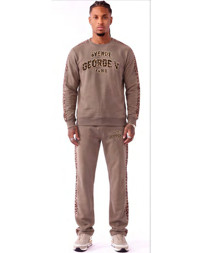 Ensemble Leopard Varsity — Beige, face