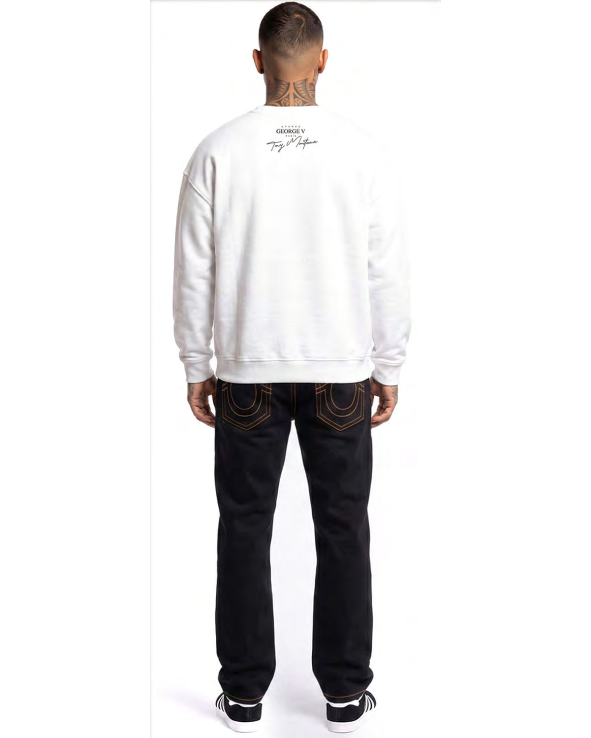Sweatshirt Scarface — Blanc, dos