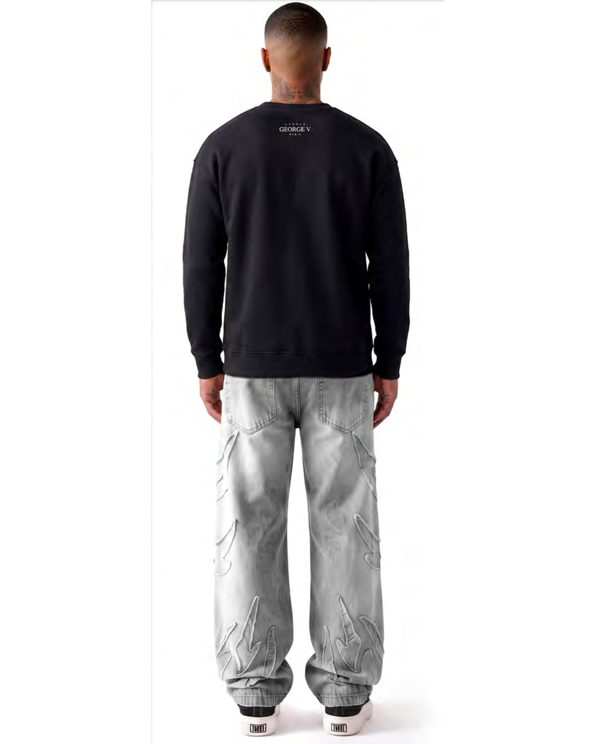 Sweatshirt Skull — Noir, dos