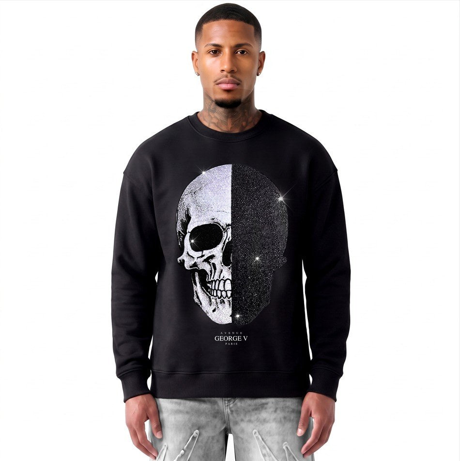 Sweatshirt Skull — Noir, face