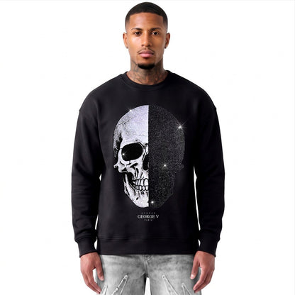 Sweatshirt Skull — Noir, face