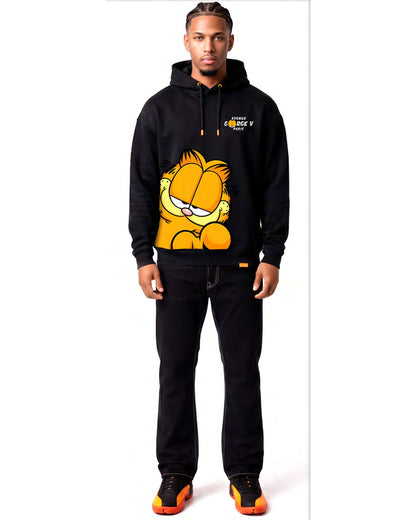 Hoodie Garfield — Noir, face