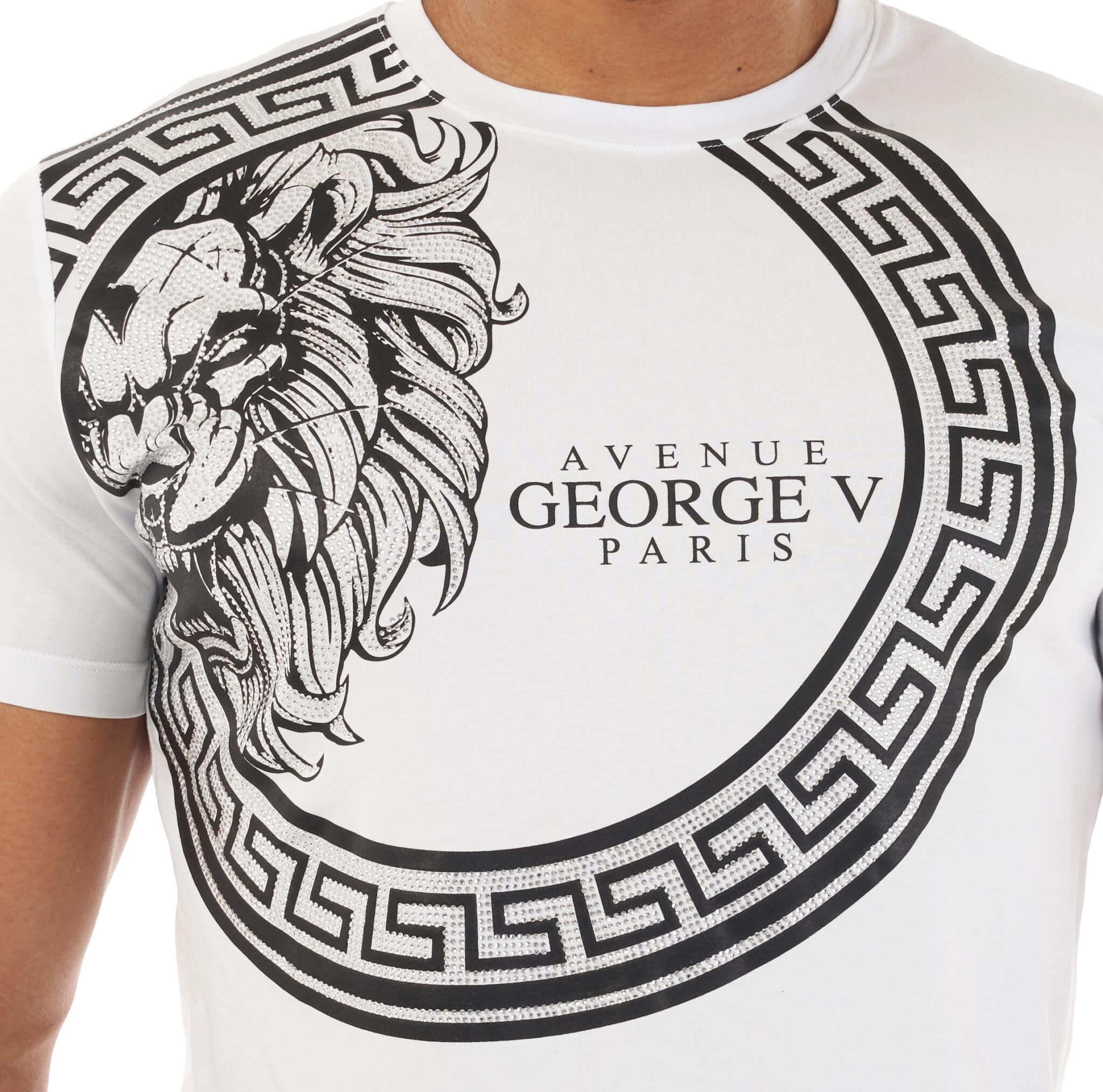 T-shirt GV tête de lion baroque