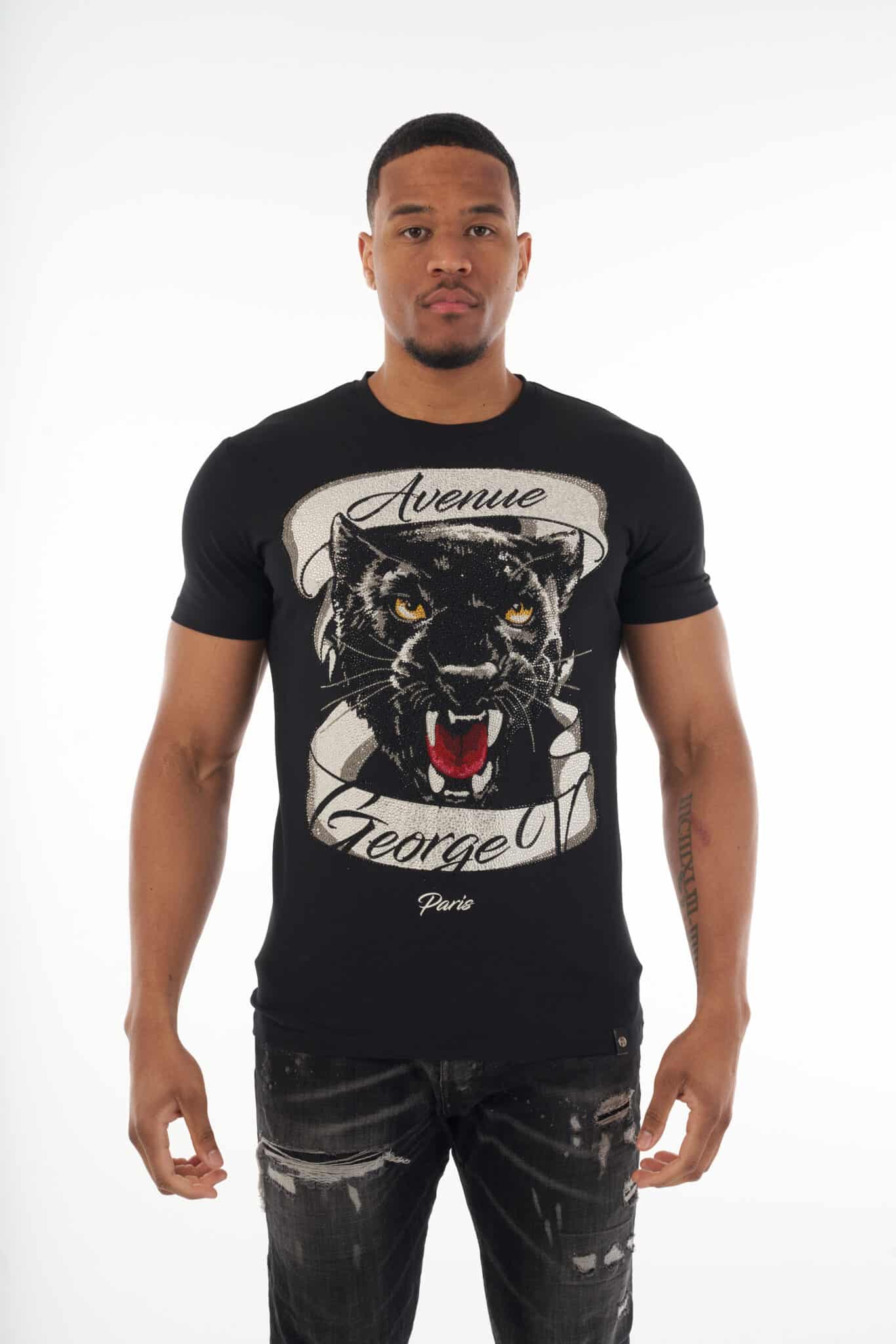 T-shirt Avenue george v paris wild panther streetwear